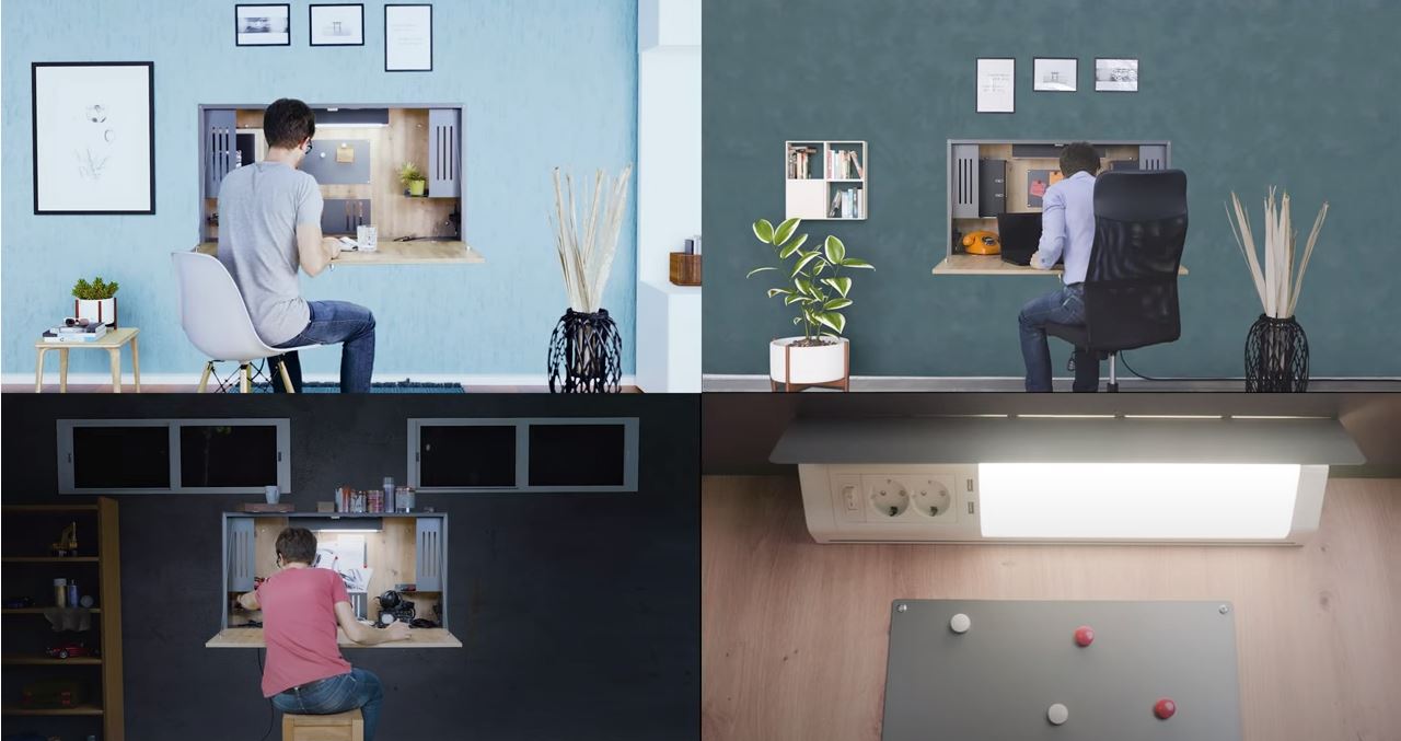 video-wandschreibtisch