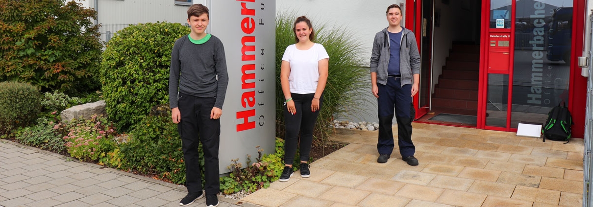 Die drei Auszubildenden 2021