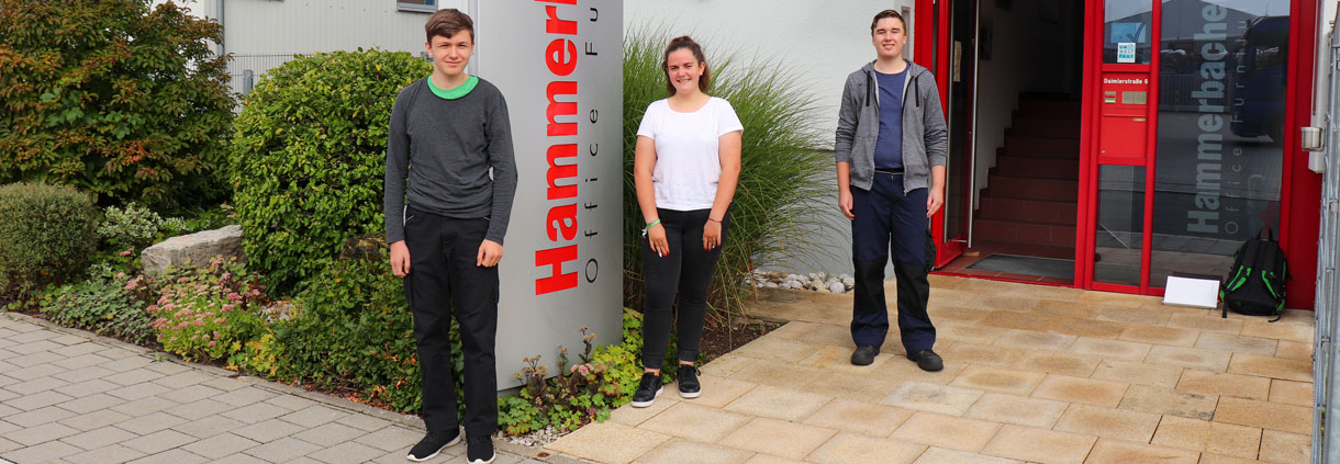 Die drei Auszubildenden 2021